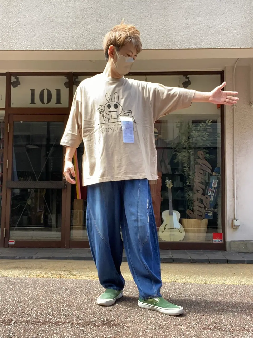 353111：虚無ストアでお買い物柄 Tシャツの通販-ScoLar