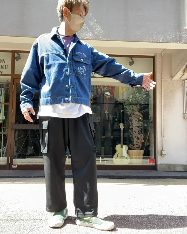 353101：なめことネコずきんのおつかい デニムジャケットの通販-ScoLar