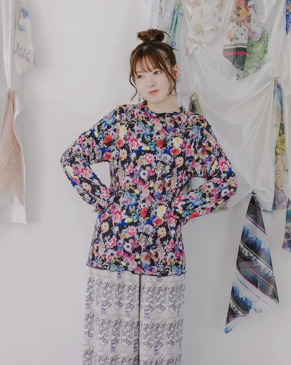 153641：スカラー総柄ロングスリーブTシャツの通販-ScoLar