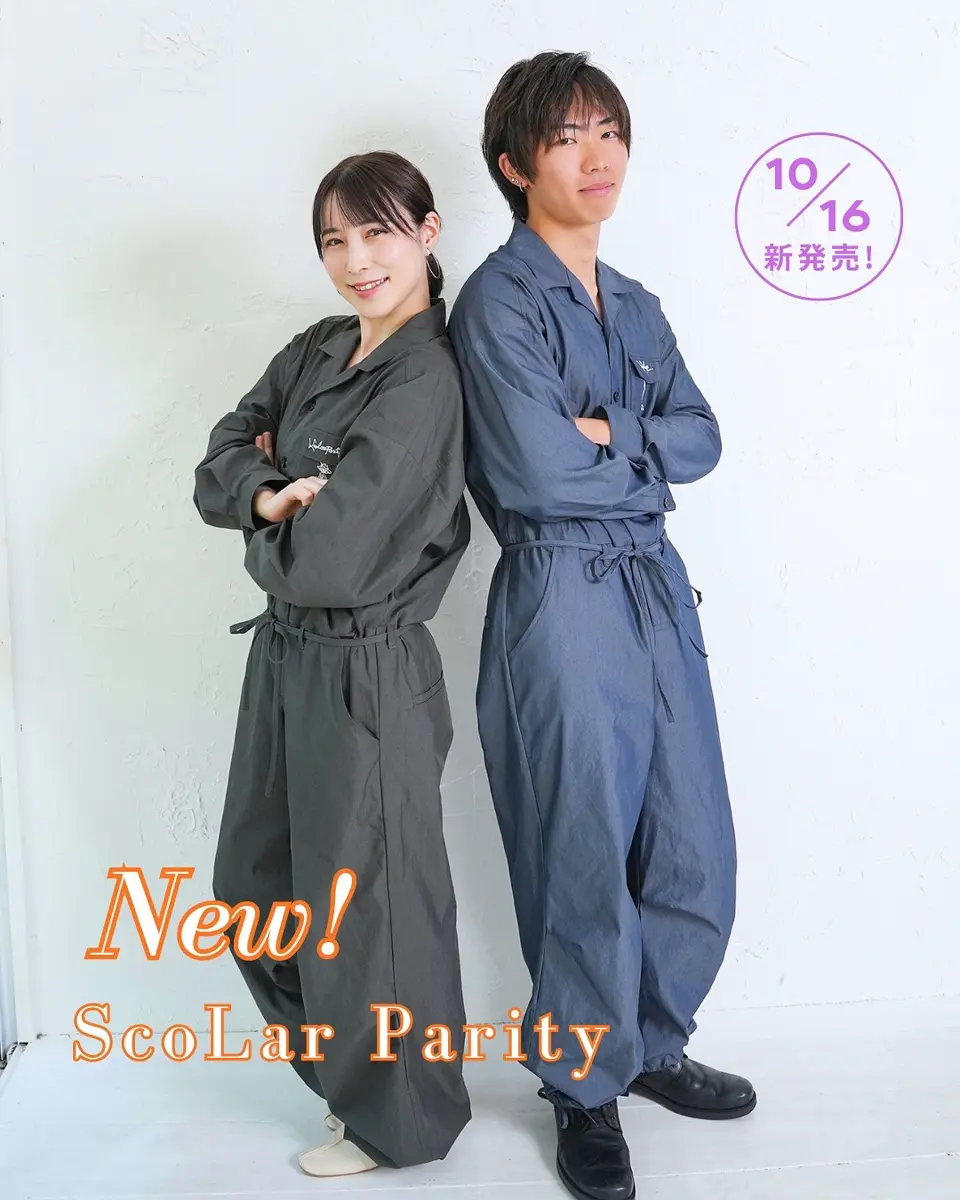 353126：Parityキャラ宇宙刺繍 洗い加工ジャンプスーツの通販-ScoLar