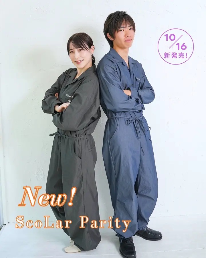 353126：Parityキャラ宇宙刺繍 洗い加工ジャンプスーツの通販-ScoLar