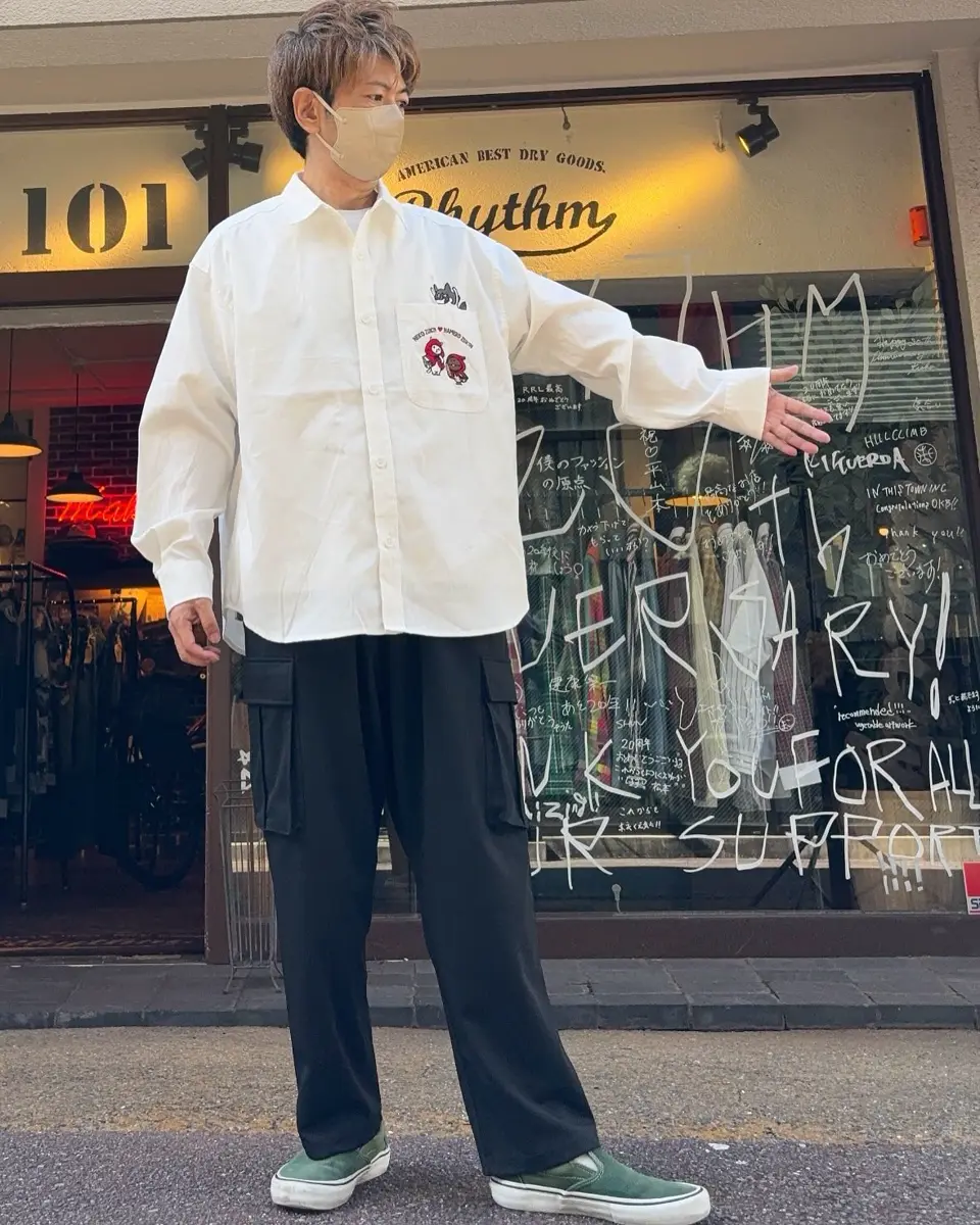 ⭐️ くまこです 353102：オオカミさんには気をつけて オックスフォードシャツの通販-ScoLar