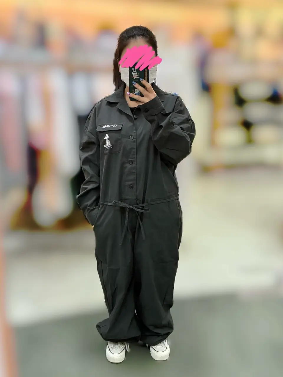 353126：Parityキャラ宇宙刺繍 洗い加工ジャンプスーツの通販-ScoLar