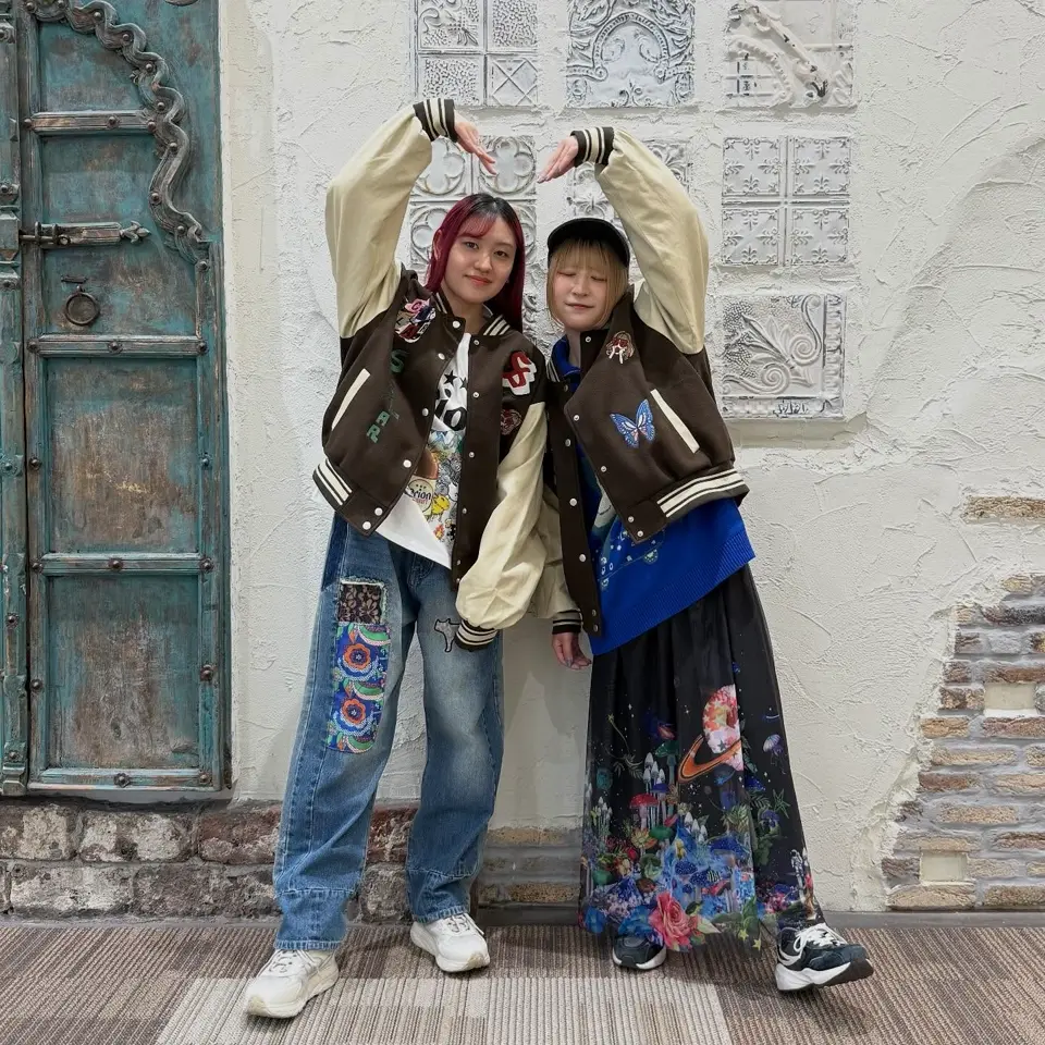 153686：メルトン×合皮 異素材切替スタジャンの通販-ScoLar