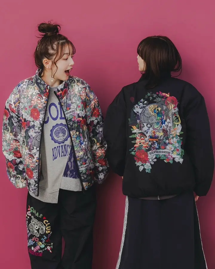 153718：ポップ柄裏フリースあったかナイロンパンツの通販-ScoLar