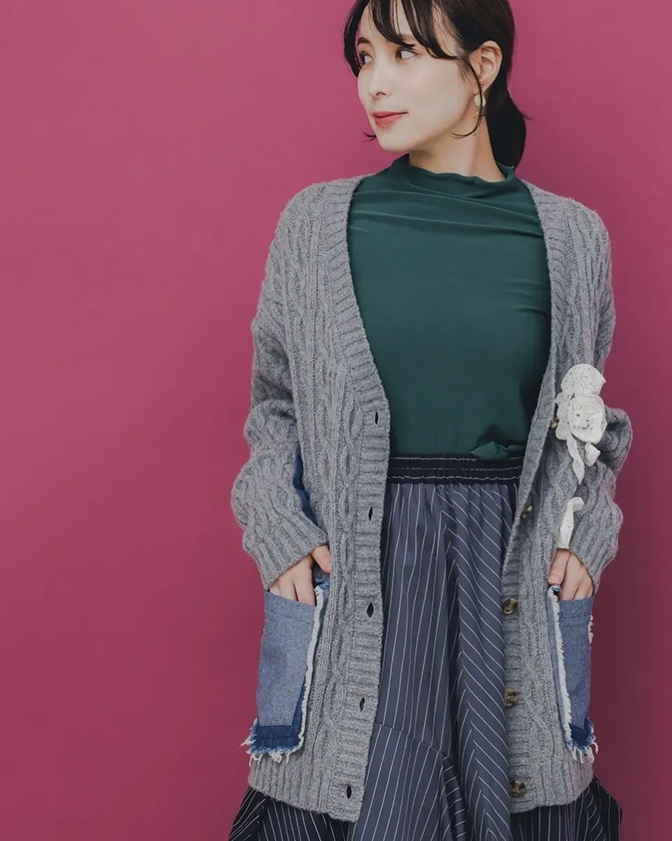 753008：天使モチーフ立体チュール×裏毛プルオーバーの通販-ScoLar