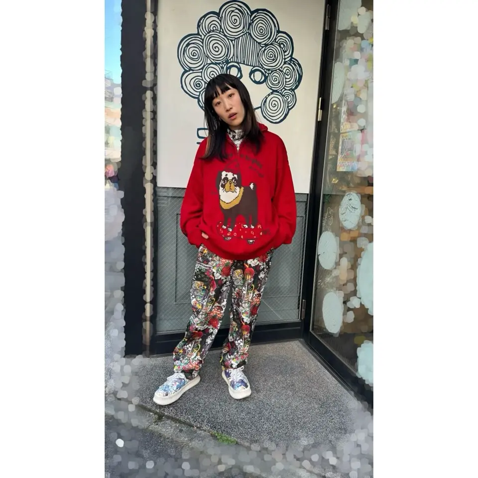 専用2点　かまって欲しいパグ ハイネックニットプルオーバー 153685：かまって欲しいパグ ハイネックニットプルオーバーの通販-ScoLar