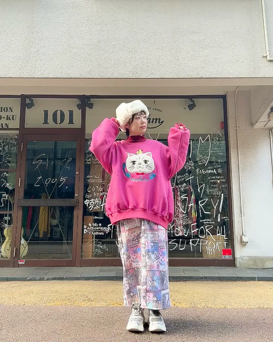 153761：アニマルor蝶柄 裏ボアあったかスカートの通販-ScoLar