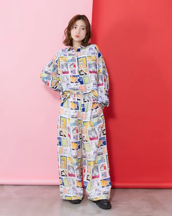 161603：パッチワークウサギ柄ヴィンテージ風プルオーバーの通販-ScoLar