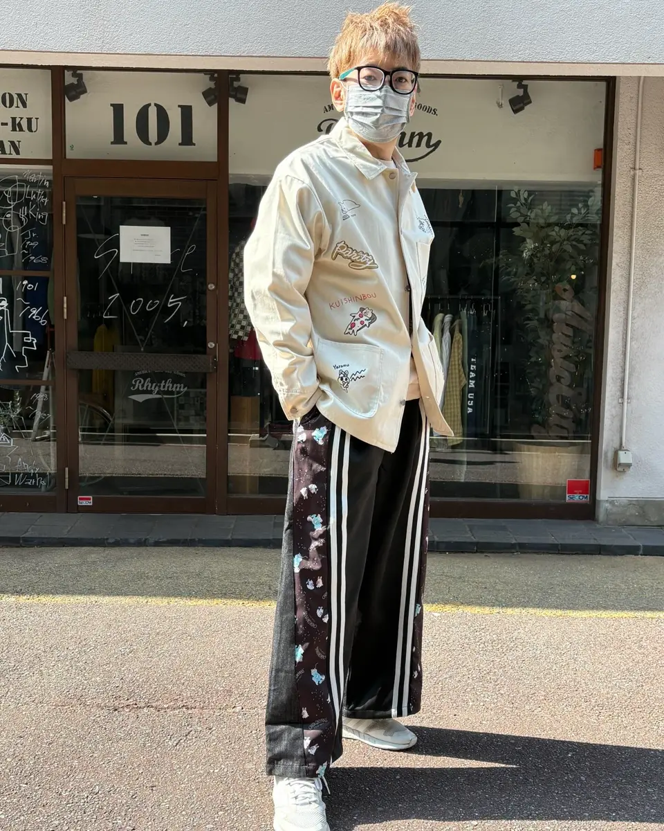 361109：桜咲千依さんコラボ第5弾 ちょこにゃんず ジャージ×デニム切替