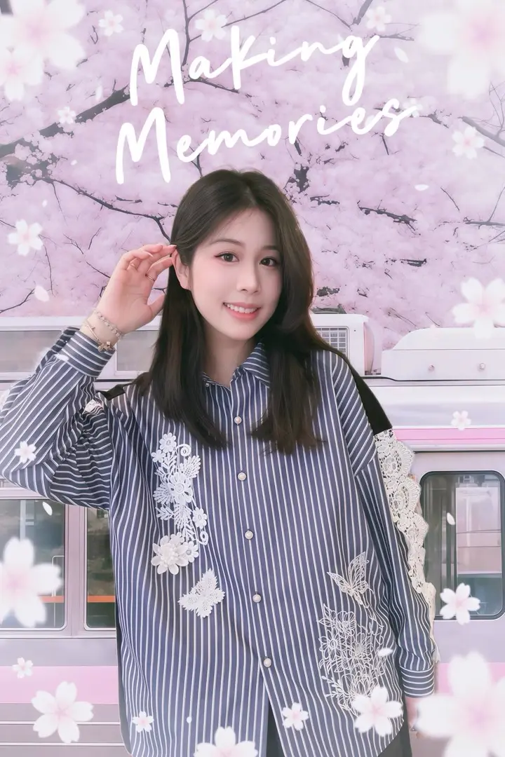 iS ScoLar 561228：花蝶刺繍レース×ストライプ柄配色シャツ 561228：花蝶刺繍レース×ストライプ柄配色シャツの通販-ScoLar