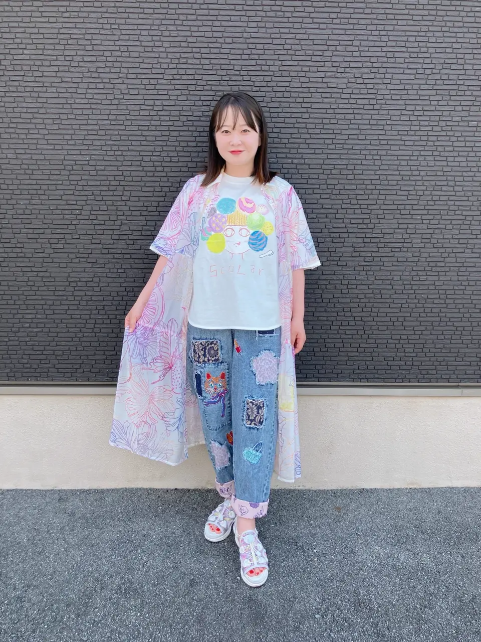 162679：【イラスト募集】頭の中はアイスクリームでいっぱい柄Tシャツ