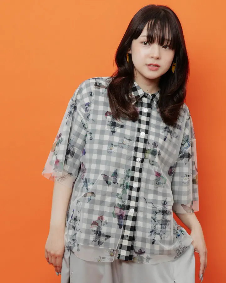 562265：スカーフ柄 クラシカルシャツワンピースの通販-ScoLar