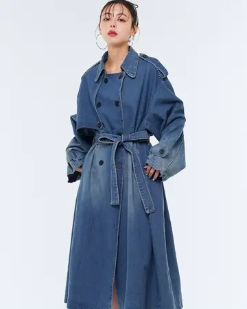 【24SS NEW】DRIES VAN NOTEN_women / デニム トレンチコート デニムトレンチコート | Narcissus WEB STORE