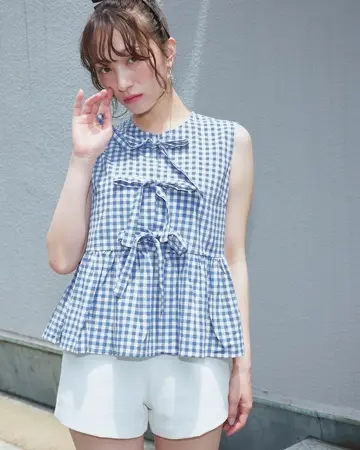 Narcissus ギンガムショートパンツ ssg0435-m.jpg