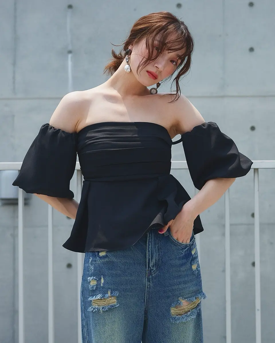 NarcissusシースルーショルダーTOPS Amazon | [naokao] シースルー トップス ゼブラ柄 レディース