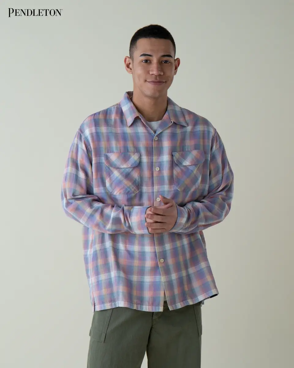 FLAX by Jeanne Engelhart シャツ GENE HEAVENS/フラワーシアードビー ワークポケットビッグシャツ