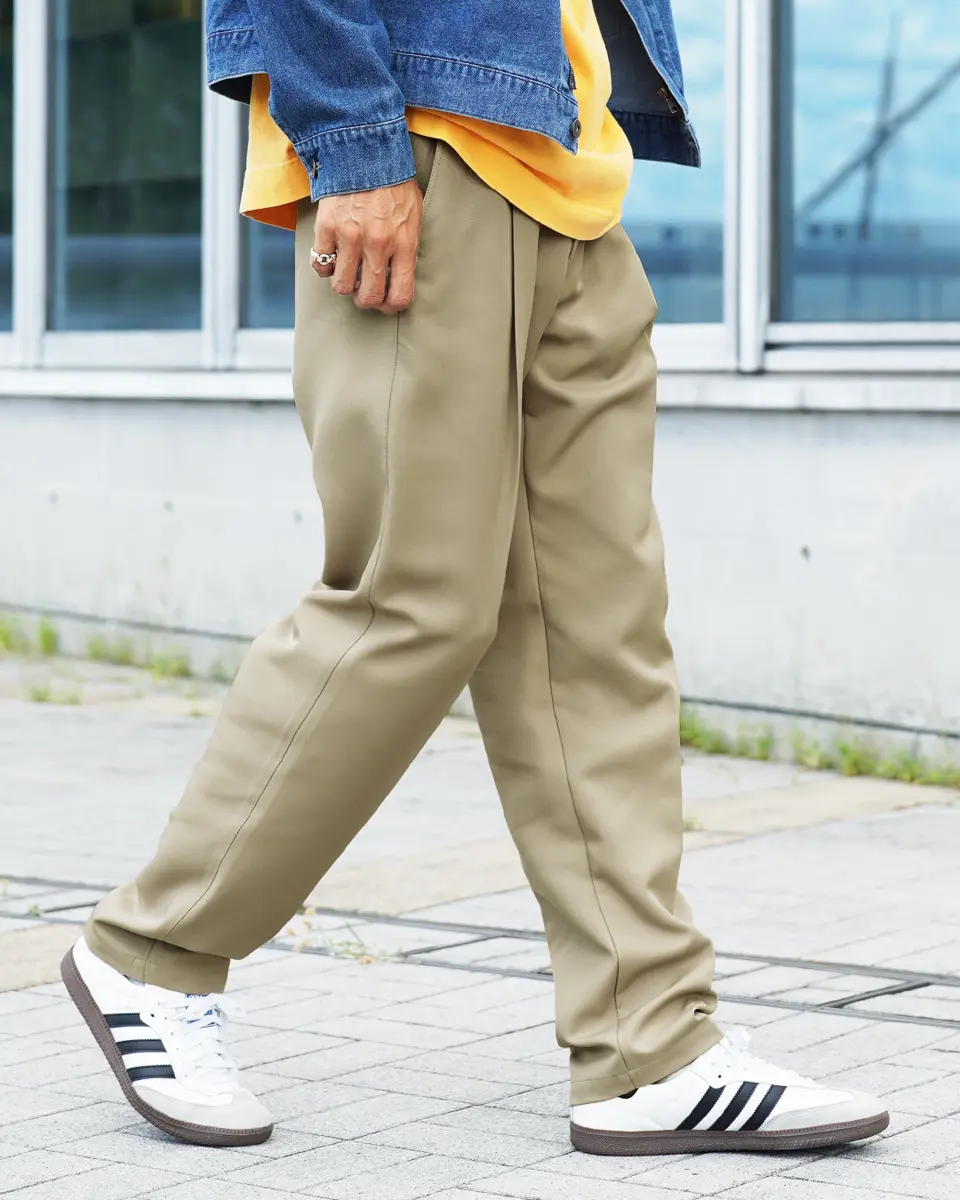 JIGGYS SHOP(ジギーズショップ)撥水セミワイドパンツ メンズ