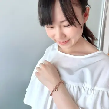 キャサリン様リクエスト品　ブレスレット サークルライト ペアブレスレット／アンクレット イニシャル・記念日