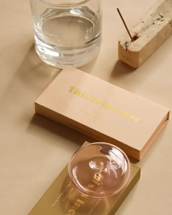 Glass Incense Holder / ガラスお香ホルダー (AO) – ENEN