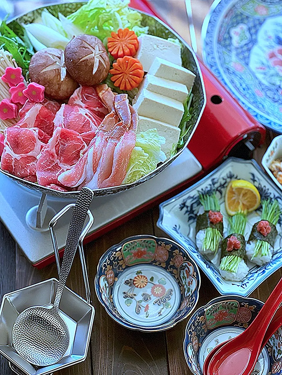 有田焼 錦金彩羽子板重ね銘々皿 ｜ 四季折々のおしゃれな和食器通販