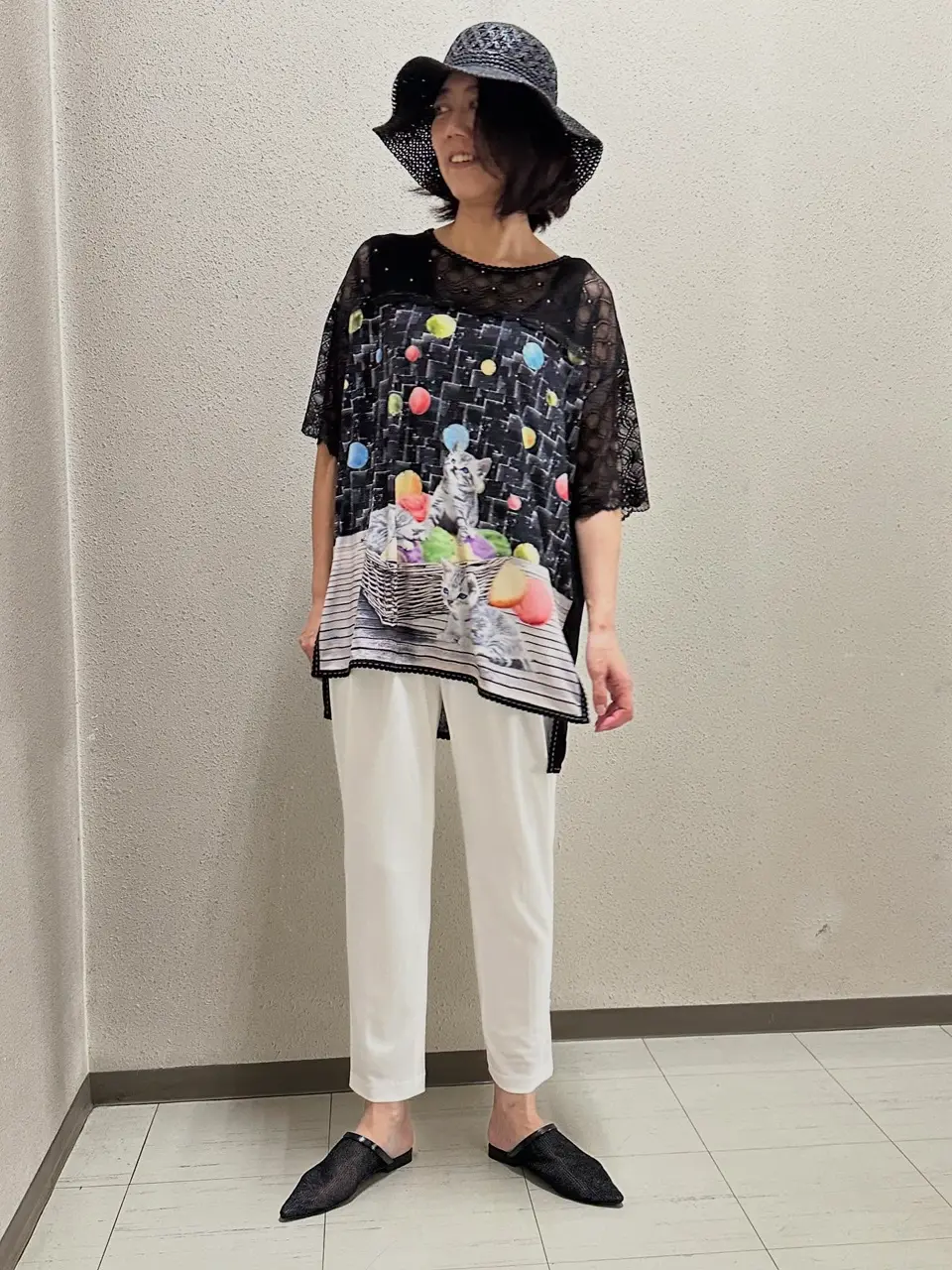 【伊太利屋】LA MODA GOJI デニムジャケット Size 9 ストレッチ 伊太利屋デニムジャケット スパンコール ストレッチ 美品9号