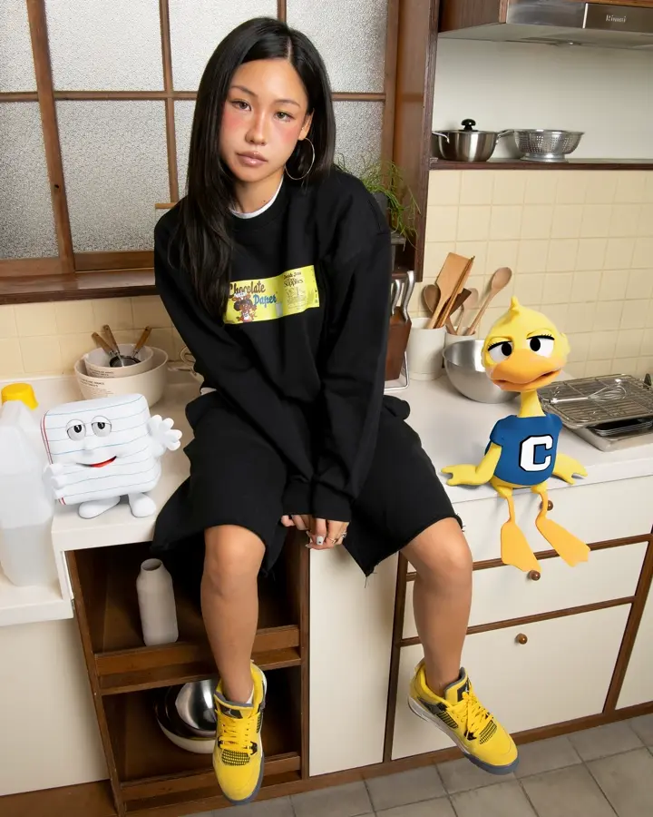 Chocolate jesus a&w カーディガン ブラウン A&W × Chocolate Jesus) AWCJ 300 Cardigan