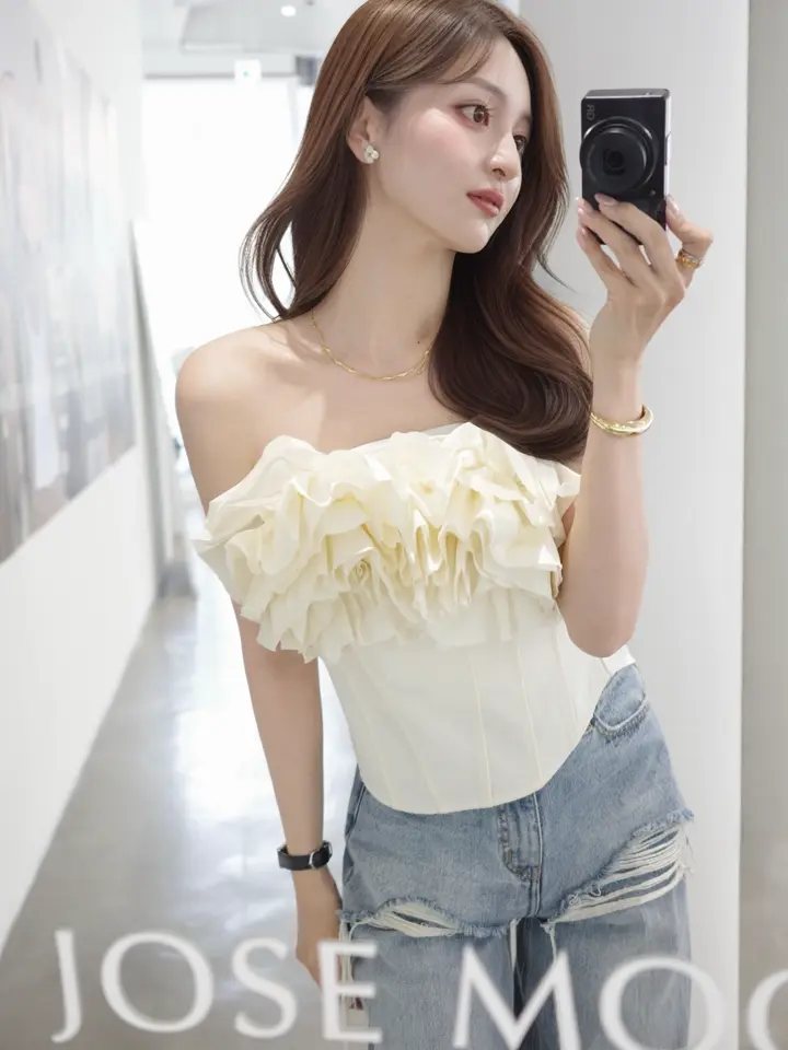 BOUQUET FRILL TOPS – JOSEMOON