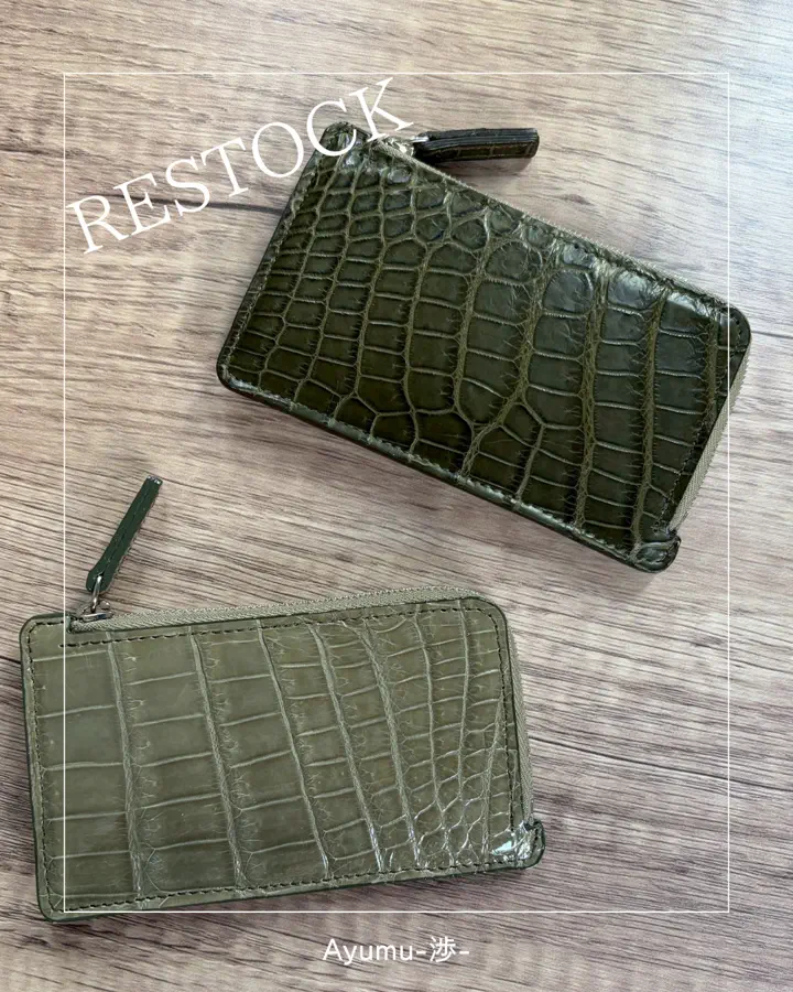 Tou-澄-（二つ折り財布） マットクロコダイル/滲雅（ブラック） 日本製