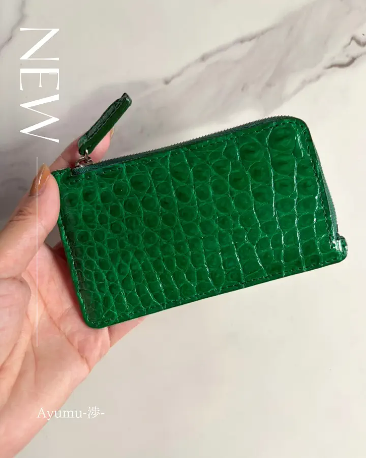 【極美品】☆最終値下げ☆KOI コーアイ 象革 ラウンドファスナー デニム Ko-洸-(スマートラウンドファスナー長財布) マットクロコダイル/滲雅