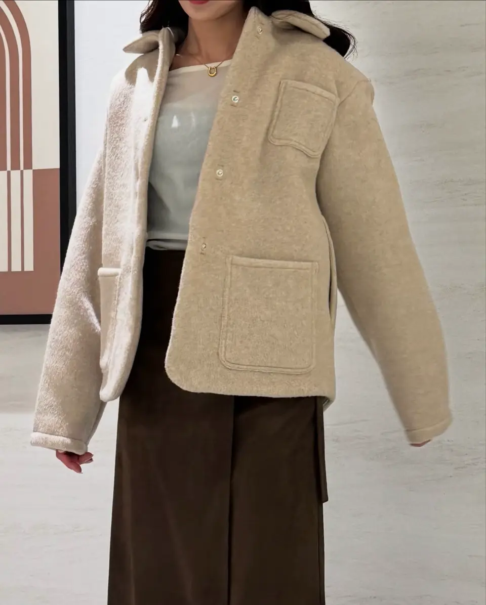 U-big ウールショートジャケット U-Big×REIMI】再びコラボ！ショートジャケット＆レッキス2Wayコート