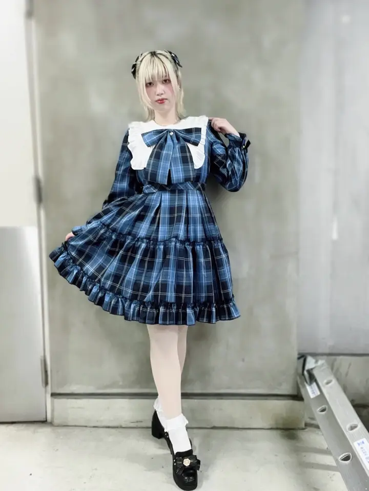 メンバーズセール対象】Dolly Holidayチェックティアードワンピース