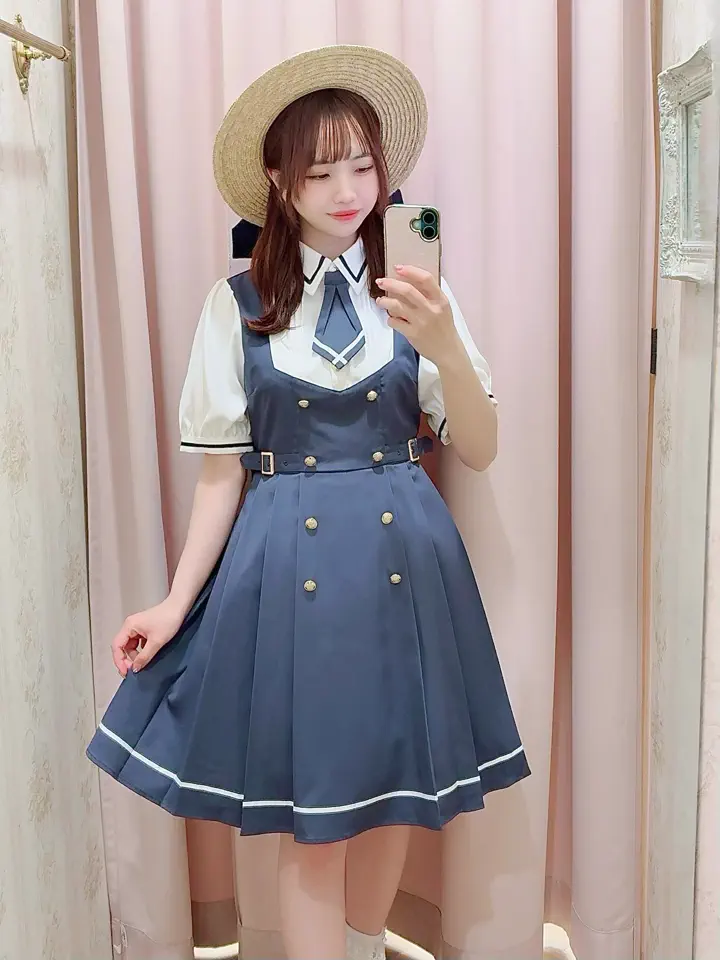 Preppy Line ネクタイ付きワンピース – Amavel（アマベル）公式サイト