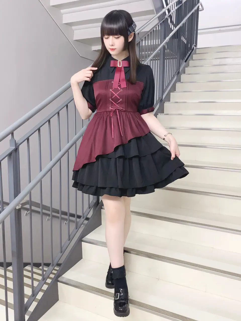 メンバーズセール対象】レイヤード風ティアードワンピース – Amavel