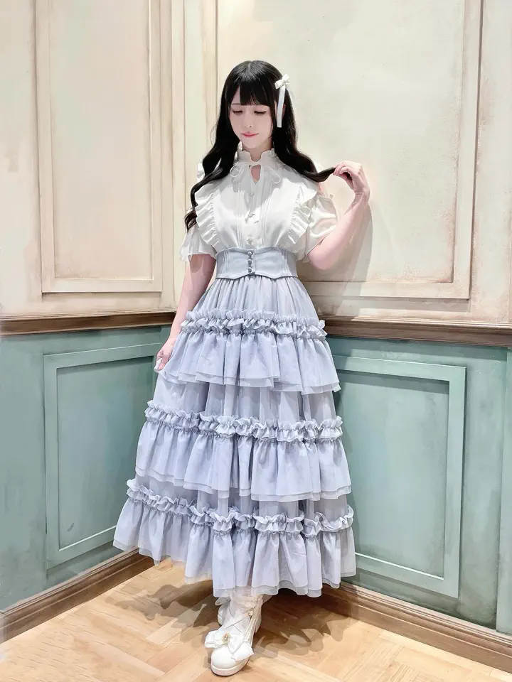 チュールティアードロングスカート – Amavel（アマベル）公式サイト