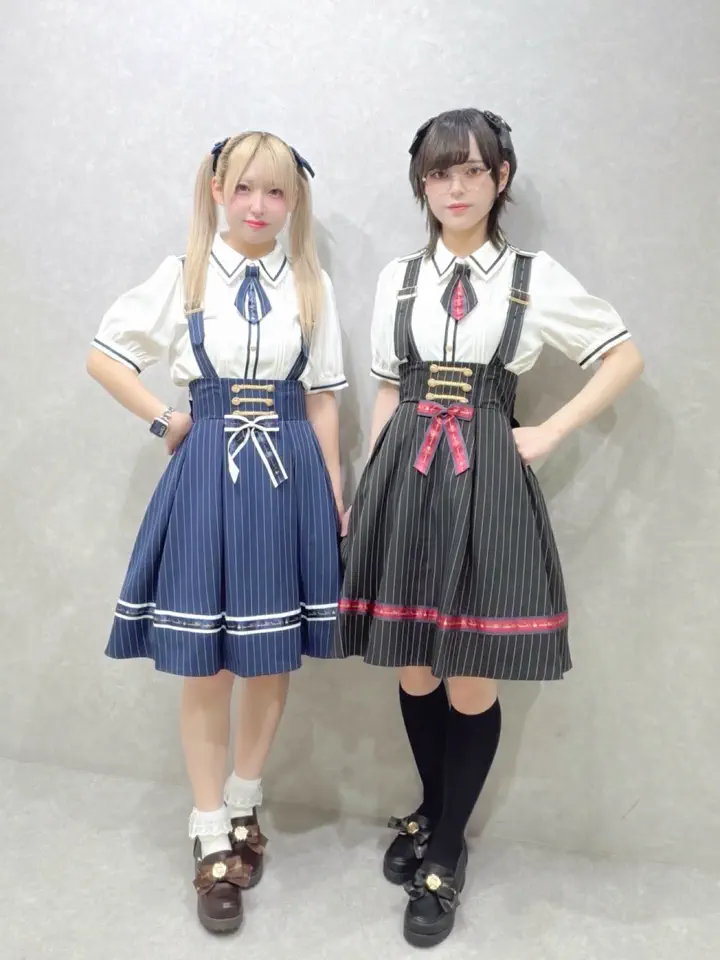 ★青空の鳥×ブルーマルチストライプ★ ハンドメイド　リバーシブル　スタイ Message Ribbon ストライプスカート – Amavel（アマベル）公式サイト