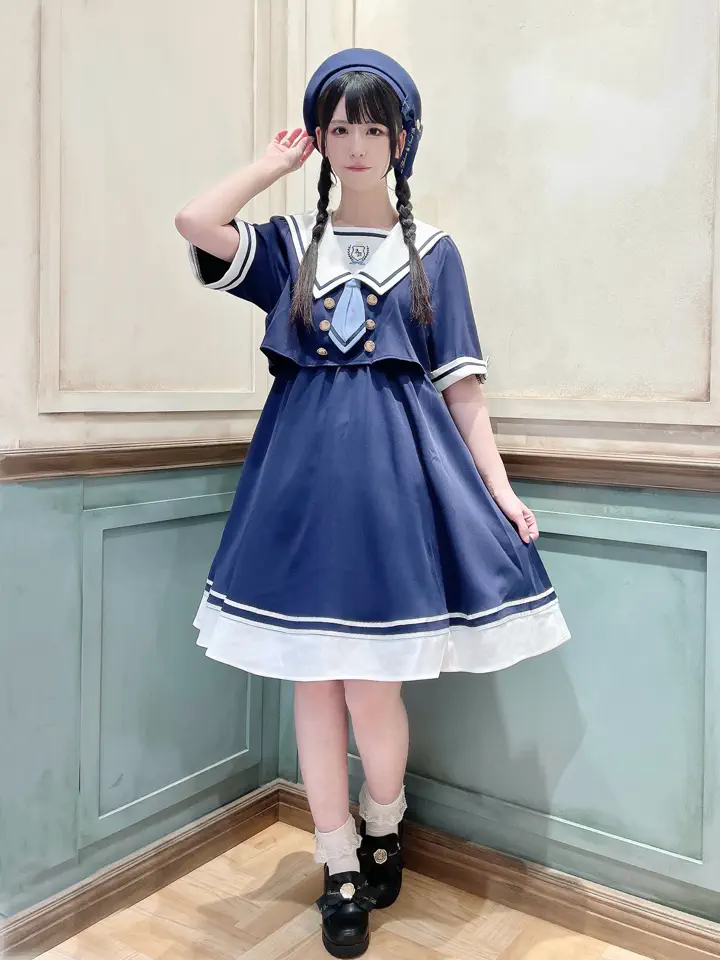 Crown Girl セットアップ風セーラーワンピース – Amavel（アマベル