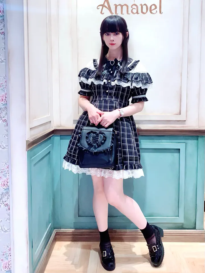 Heart Frill Lace-up Bag – Amavel（アマベル）公式サイト
