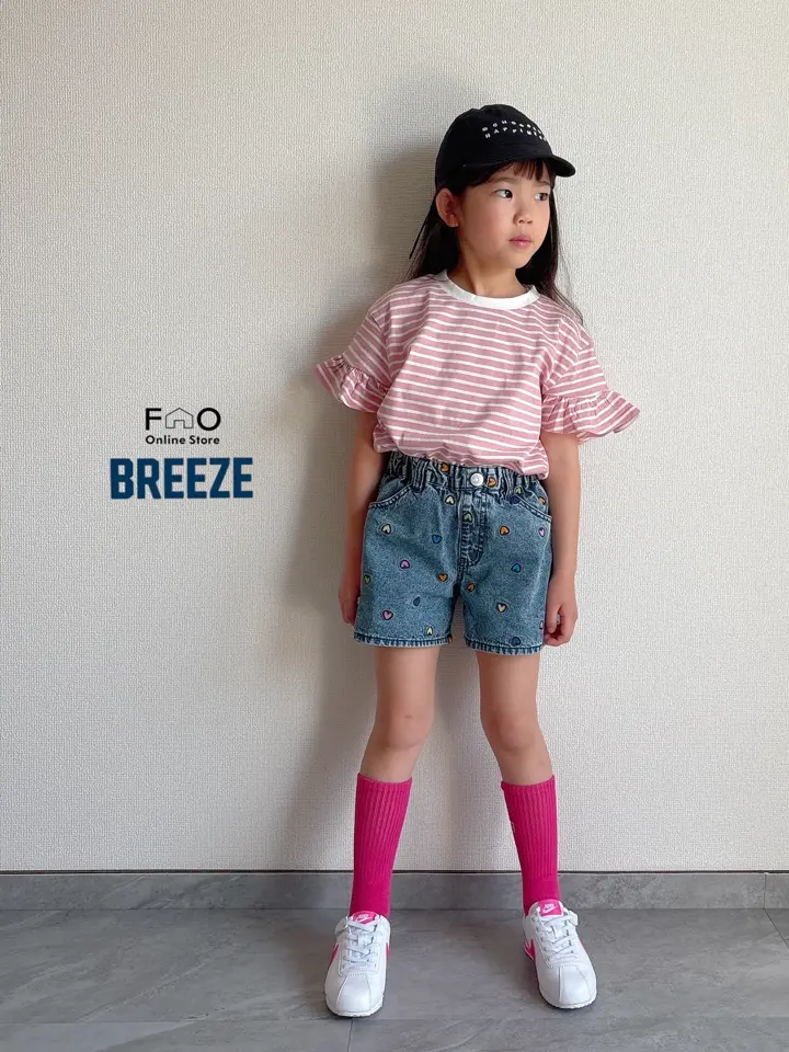 刺繍デニムショートパンツ（J223076）|BREEZE（ブリーズ） 女の子