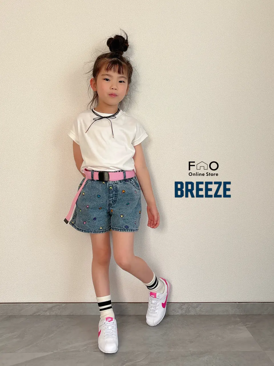 刺繍デニムショートパンツ（J223076）|BREEZE（ブリーズ） 女の子