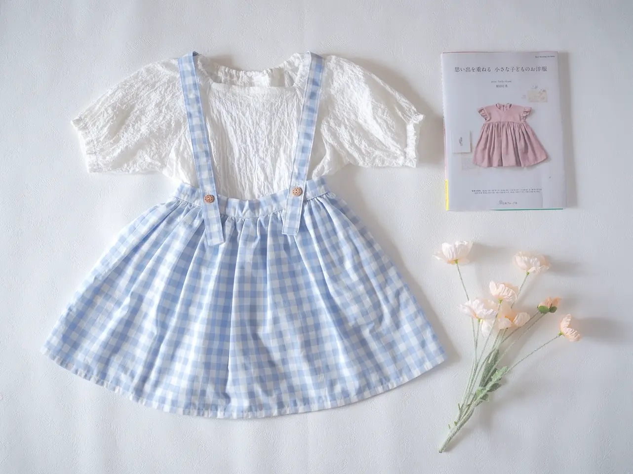 『思い出を重ねる小さな子どものお洋服』で作られた作品例