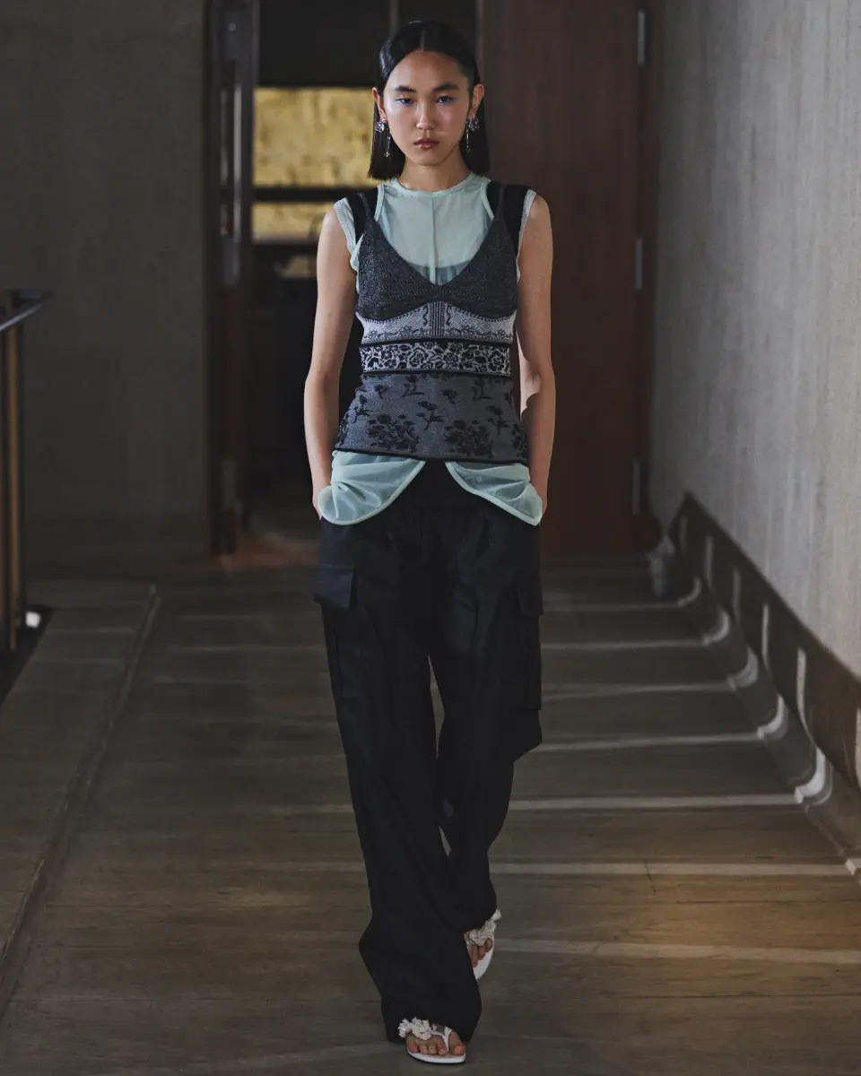Mame Kurogouchi(マメ クロゴウチ)】 Shimmering Knit Top｜PARIGOT