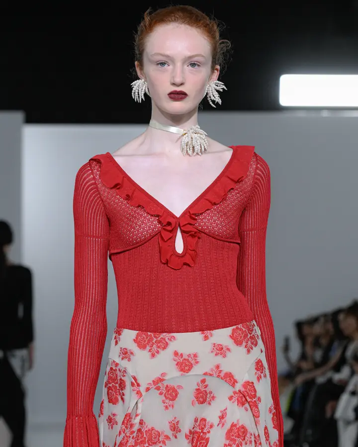 FETICO(フェティコ)】 LACE KNIT CUT OUT BODYSUIT｜PARIGOT ONLINE