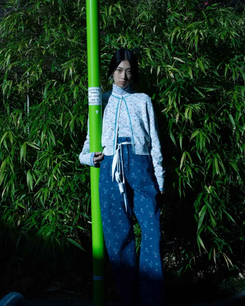 Mame Kurogouchi(マメ クロゴウチ)】 Floral Motif Silk Belt｜PARIGOT