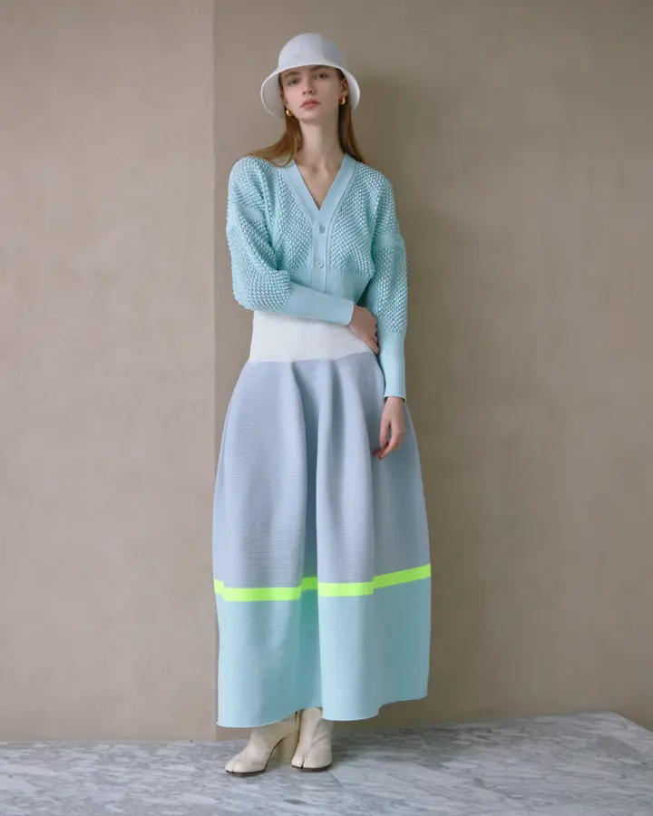 CFCL(シーエフシーエル)】 LATTICE CROPPED CARDIGAN｜PARIGOT ONLINE