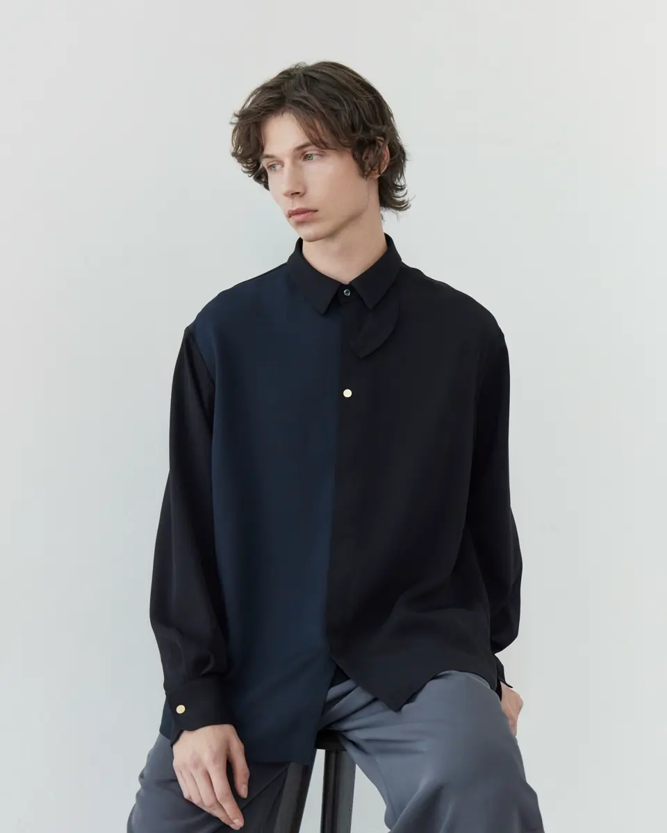 CULLNI(クルニ)】 PARIGOT別注 Dry Stretch Cloth Bi Color Chin Tab