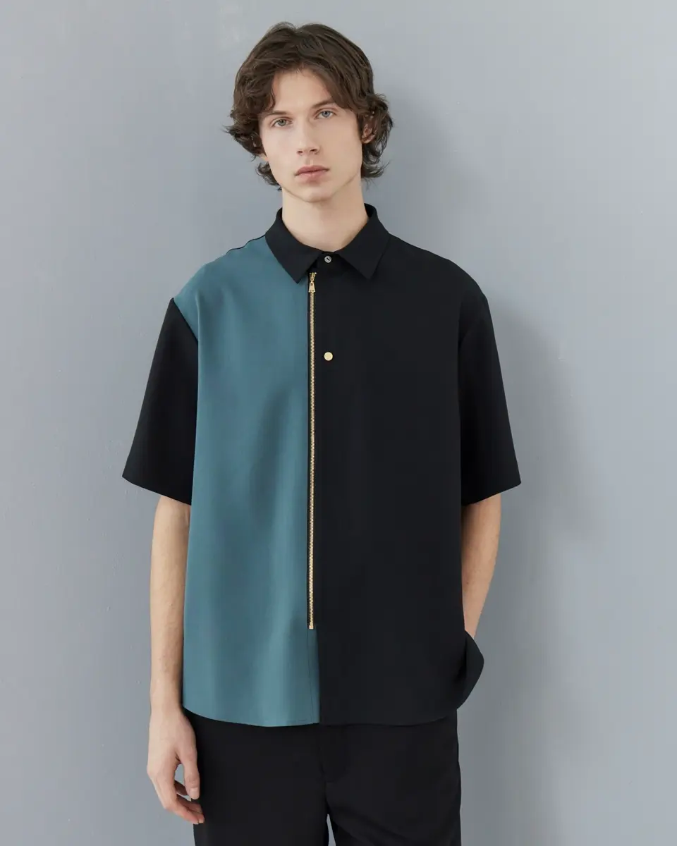 CULLNI(クルニ)】 PARIGOT別注 Airy Cloth Short Sleeve Zip Up Shirt