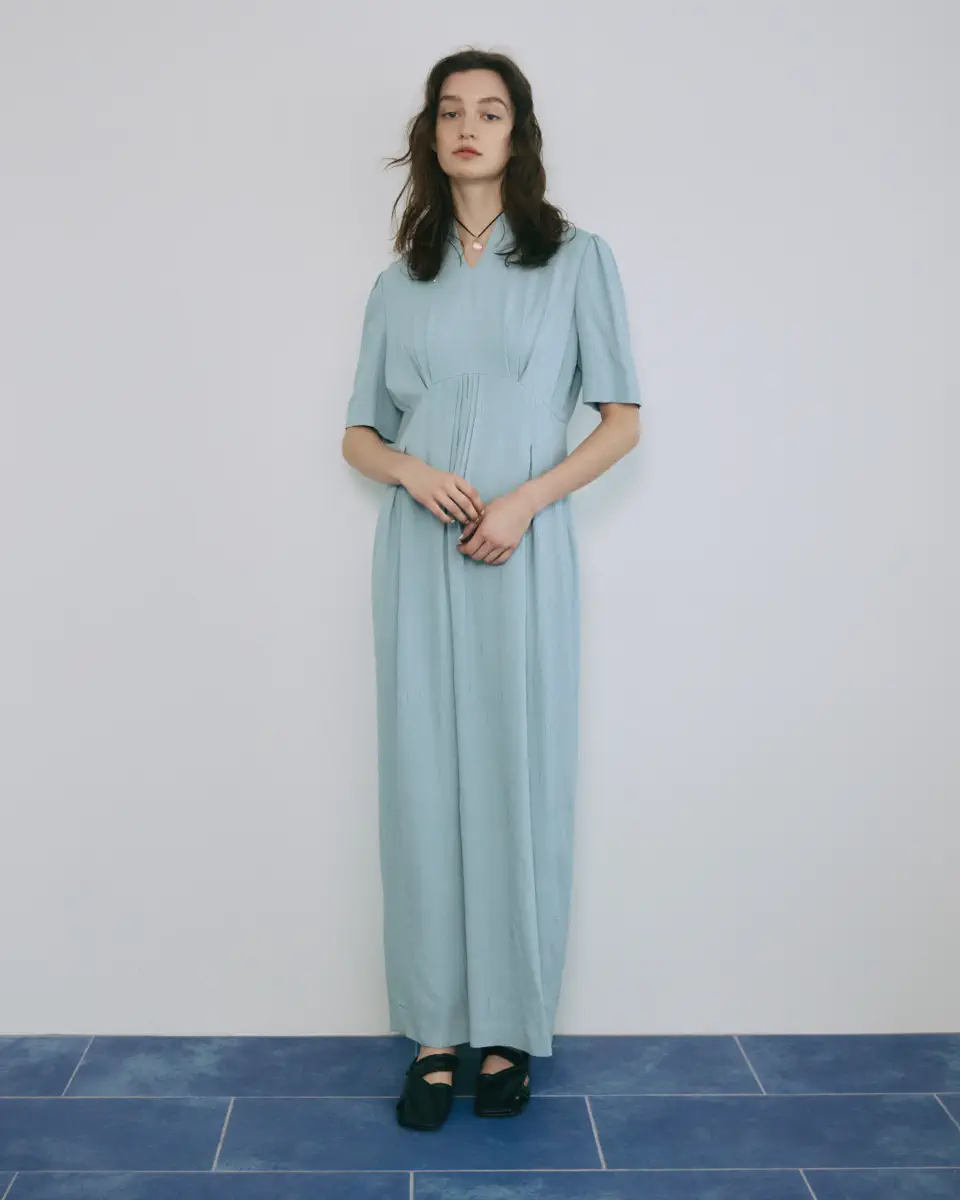 Mame Kurogouchi(マメ クロゴウチ)】 Puffed Floral Jacquard Dress
