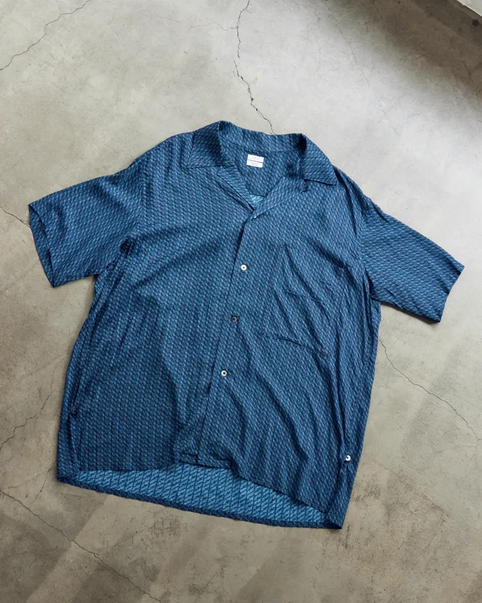 YOKE(ヨーク)】 Leaf Pattern Printed Open Collar Shirt｜PARIGOT