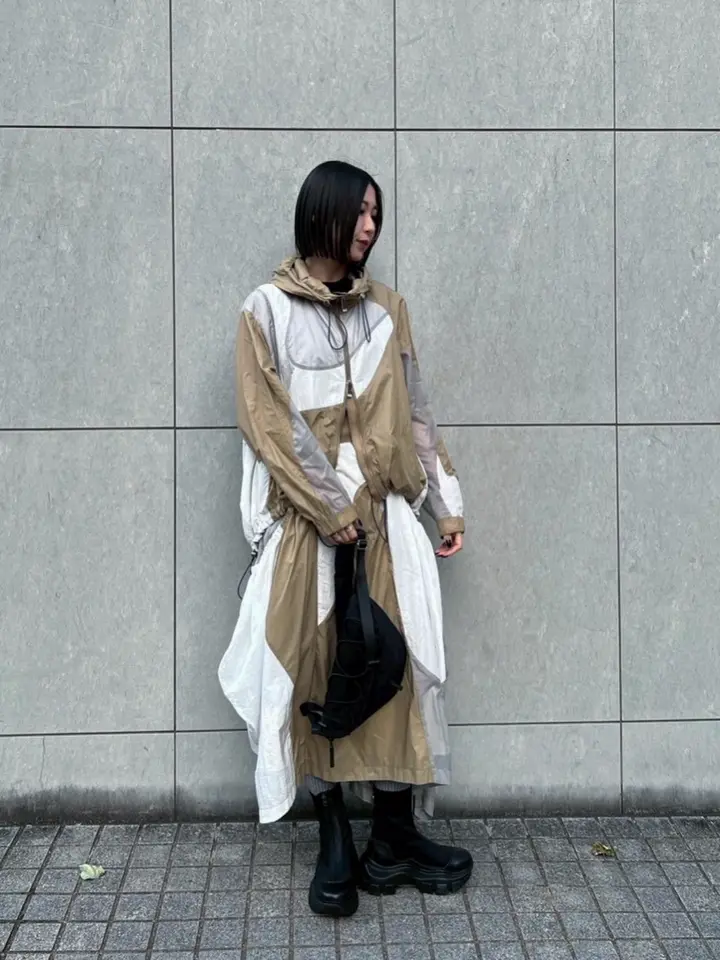 WAVE PATCHWORK JUMPER SKIRT | ウェーブパッチワークジャンパー